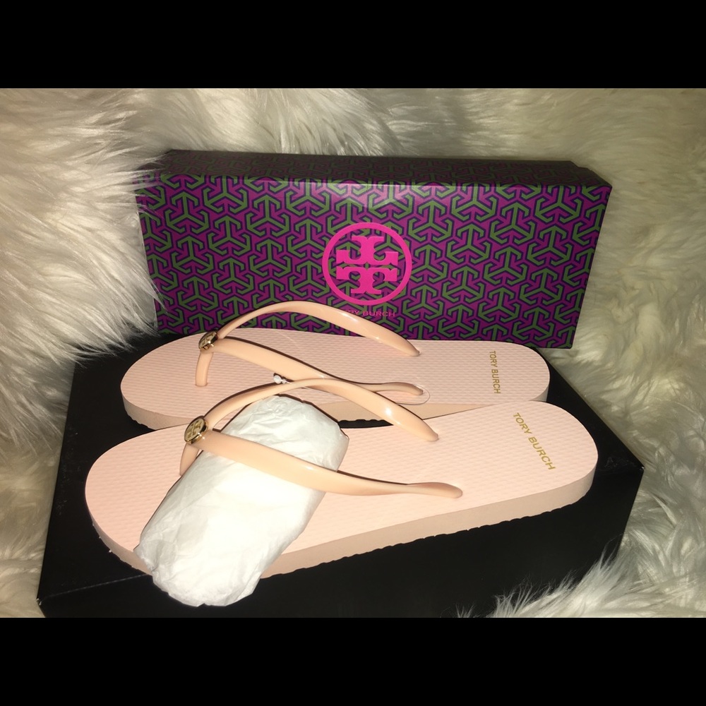 New Tory Burch flip flops.